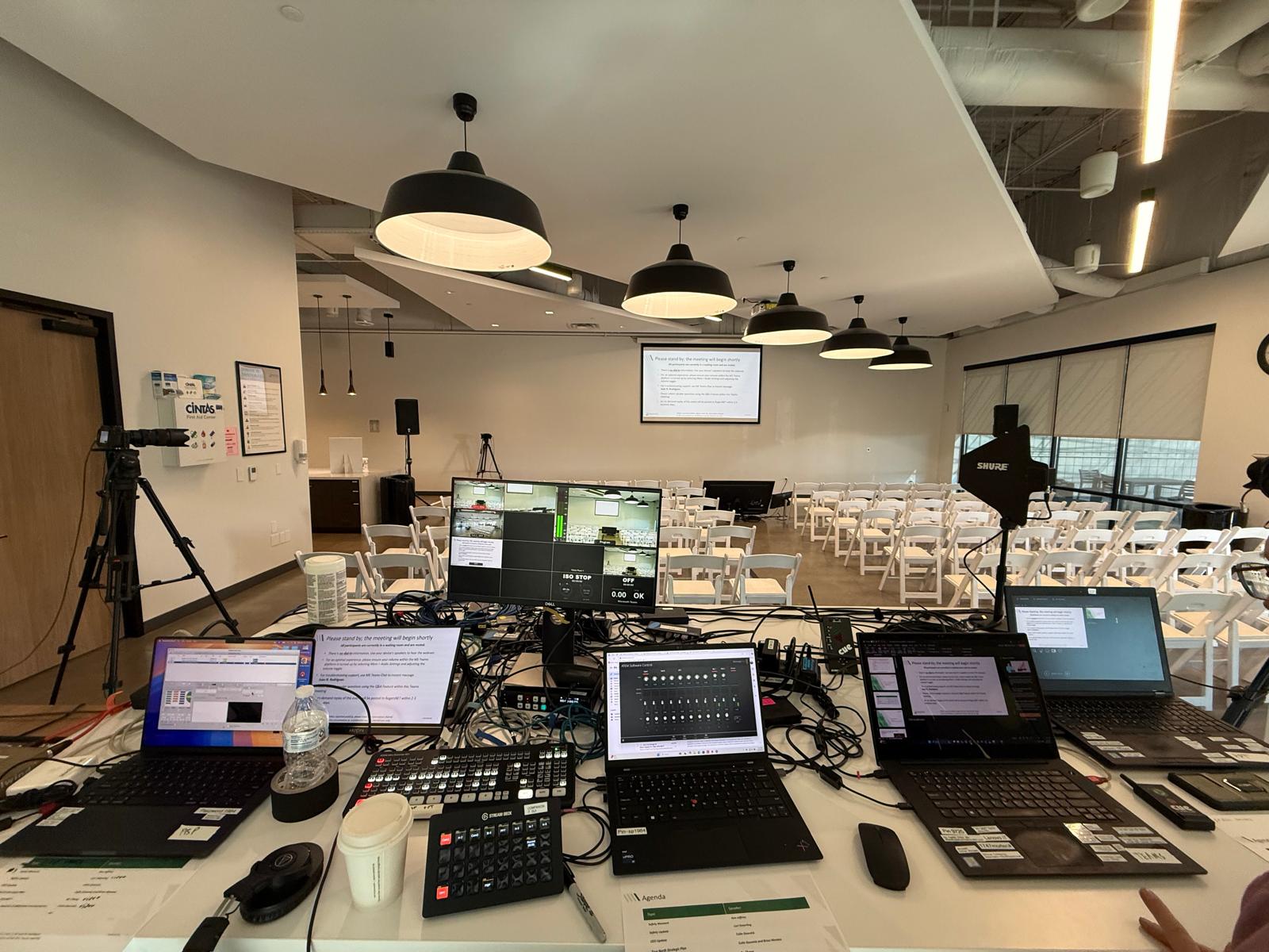 Teams town hall corporate meeting AV production Tempe Arizona Ready AV