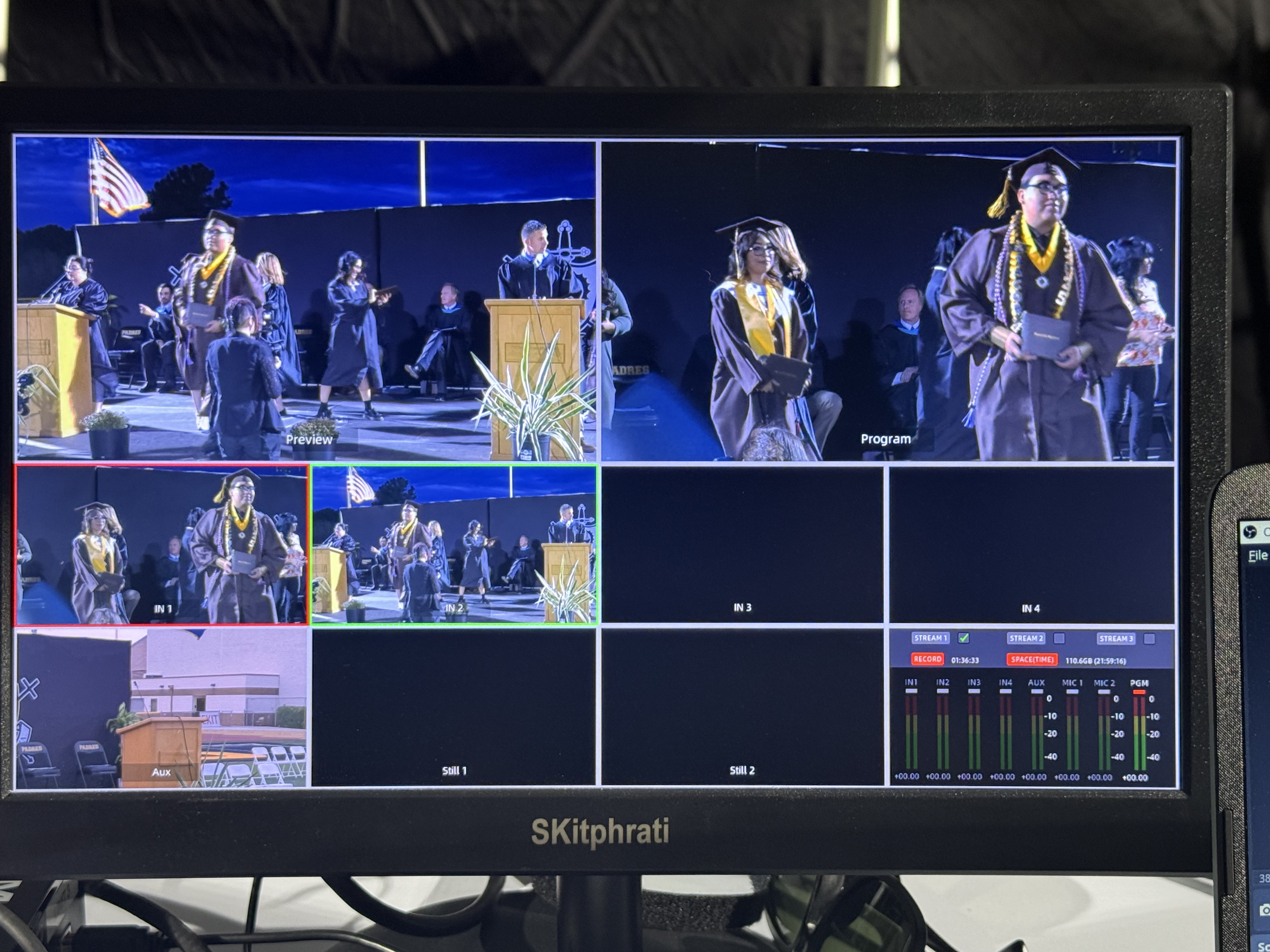Graduation commencement ceremony PTZ cameras AV services Tempe Phoenix Arizona Ready AV